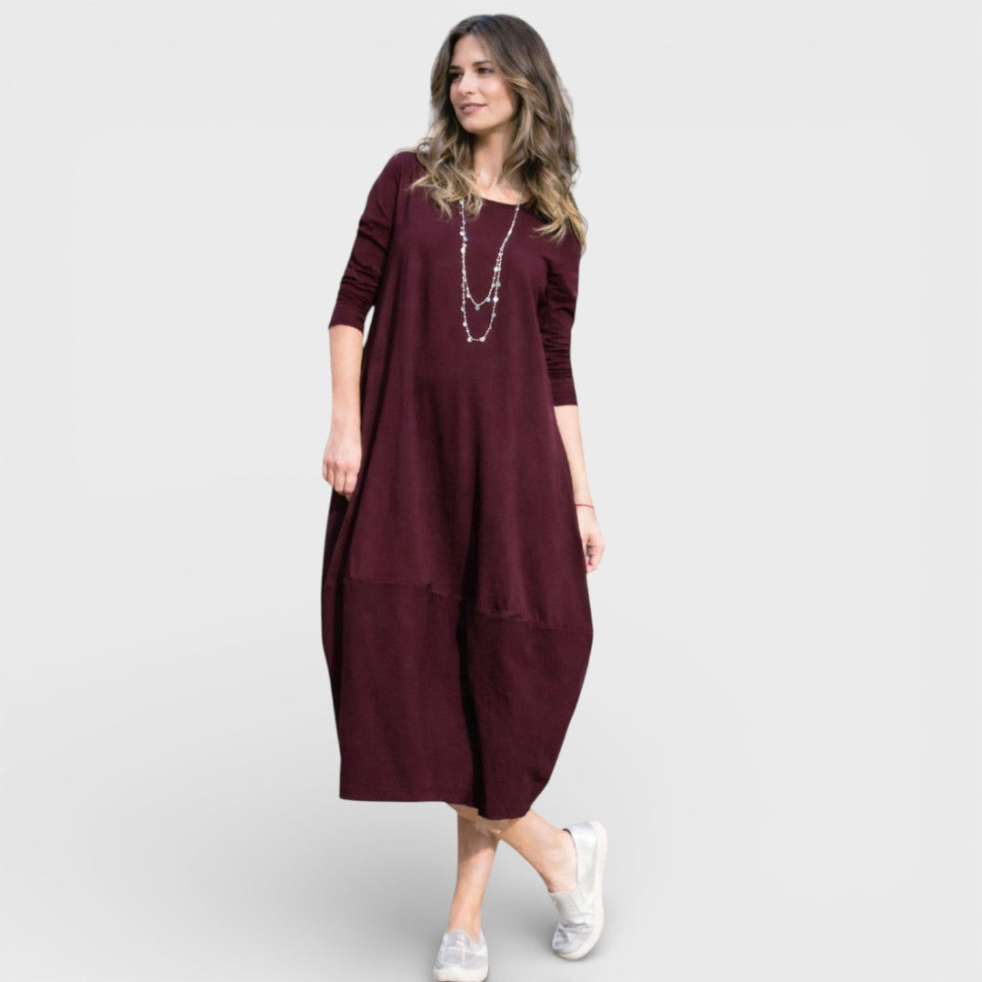 Ilona - Elegantné voľné šaty s nadčasovým strihom