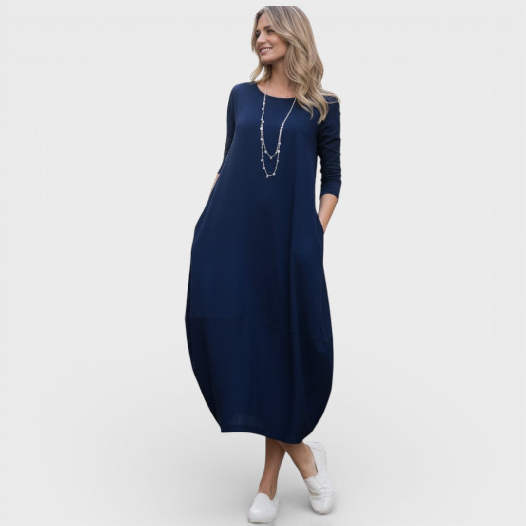Ilona - Elegantné voľné šaty s nadčasovým strihom